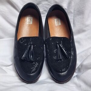 FitFlop Supercomff Petrina Leather Moccasin Loafer, Women's 6